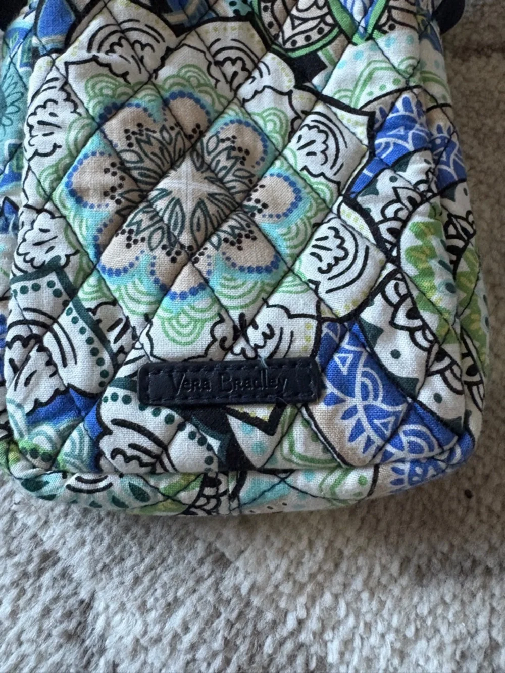 Vera Bradley Crossbody Bag in Blue & Green - Picture 2 of 6